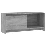 vidaXL Meuble TV sonoma gris 90x35x40 cm bois d'ingénierie
