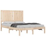 vidaXL Cadre de lit sans matelas 120x190 cm bois massif