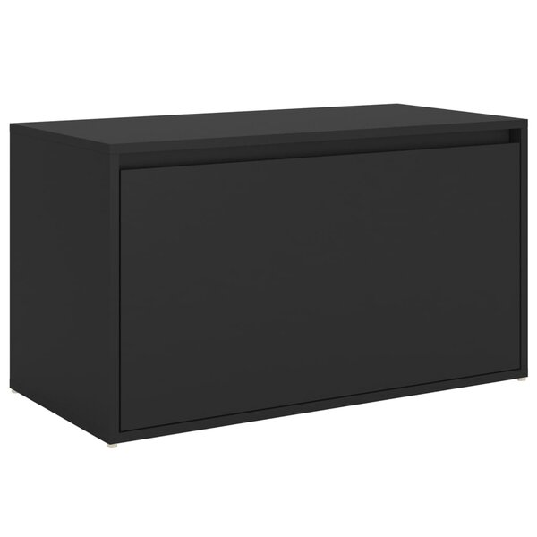 Banc banquette d'entrée 80 x 40 x 45 cm noir aggloméré 02_0010999