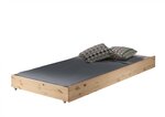 PINO  Lit Superposé Pin Massif Bois Nature + Lit gigogne