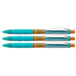 Porte-mines Q-Erase  0 5 mm  menthe/orange x 3 PENTEL