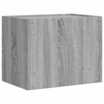vidaXL Table de chevet murale sonoma gris 45x30x35 cm
