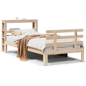vidaXL Cadre de lit avec tête de lit sans matelas 90x190 cm