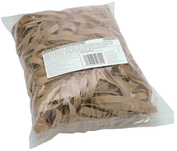 Bracelet caoutchouc elastique Marron 180 x 10 mm Sac de 1 Kg MAPED