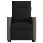 vidaXL Fauteuil inclinable noir tissu