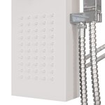 vidaXL Système de panneau de douche Aluminium Blanc