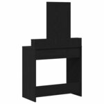 vidaXL Coiffeuse Chêne noir 79 x 41 x 140 cm Bois d'ingénierie