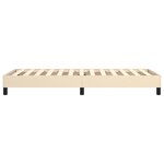 vidaXL Cadre de lit sans matelas crème 90x200 cm tissu
