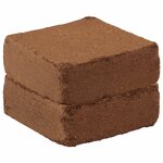 vidaXL Blocs de noix de coco 2 Pièces 5 kg chacun 10 kg au total