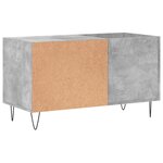 vidaXL Armoire à disques gris béton 85x38x48 cm bois d'ingénierie