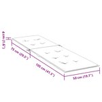 vidaXL Coussin de chaise longue turquoise tissu oxford