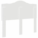 vidaXL Tête de lit avec tête de lit Blanc 120 cm Bois d'ingénierie