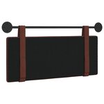 vidaXL Tête de lit suspendue Brun Brillant PU antique