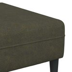 Ensemble de Canapés 3 Pièces Vert armée Cuir suédé faux