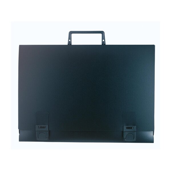 Valisette Arts Graphiques À Poignée Dos 28 Mm Polypropylène Rigide 12/10e - Pour Format A3 - Noir - Exacompta