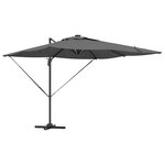 vidaXL Parasol Anthracite 286 x 284 x 270 cm Aluminium et polyester