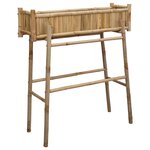 vidaXL Jardinière avec support Naturel 100 x 38 x 114 cm Bambou
