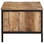 vidaXL Table basse 80x50x40 cm bois de manguier massif brut