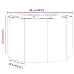 vidaXL Jardinière Vert olive 60 x 60 x 35 cm Acier