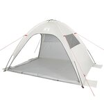 vidaXL Tente de plage gris imperméable