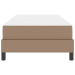 vidaXL Lit avec matelas Cappuccino 90 x 200 cm Faux cuir