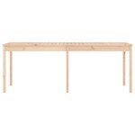 vidaXL Table de jardin 203 5x100x76 cm bois massif de pin