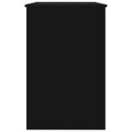 vidaXL Bureau Noir 100x50x76 cm Bois d’ingénierie