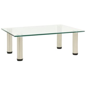 vidaXL Meuble TV Transparent 40x35x17 cm Verre trempé