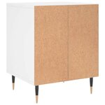 vidaXL Tables de chevet 2 Pièces blanc 40x35x50 cm bois d’ingénierie