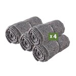 Pack and Move - Lot 4 Couvertures De Protection Pour Déménagement Et Stockage - 1 5 X 2 M - Épaisse Et Résistante - Protection TV Protection Meubles
