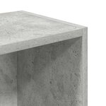 vidaXL Bibliothèque gris béton 31x24x102 cm bois d'ingénierie