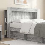 vidaXL Cabinet de Tête de Lit Sonoma gris Bois d’ingénierie