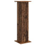vidaXL Support de Plante 2 pc Bois ancien 30 5 x 30 x 100 5 cm