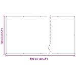 vidaXL Écran de balcon 120 x 600 cm Tissu Oxford Rectangulaire
