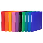 Classeur 4 Anneaux 15mm Polypropylène Opak - A4 - Couleurs Assorties - Exacompta