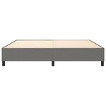 vidaXL Cadre de lit sans matelas gris foncé 200x200 cm tissu