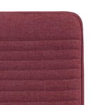 vidaXL Chaises à manger lot de 6 rouge bordeaux tissu