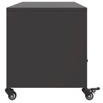 vidaXL Meuble TV noir 100 5x39x43 5 cm acier