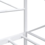 vidaXL Lit de repos sans matelas blanc 80x200 cm acier