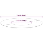 vidaXL adapté pour anneau d'arbre plat Marron Ø30 / 60 cm Acier patiné