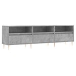 vidaXL Meuble TV gris béton 150x30x44 5 cm bois d'ingénierie