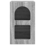 vidaXL Table de chevet Gris Sonoma 29 5 x 35 x 50 cm Bois d'ingénierie