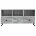 vidaXL Meuble TV Sonoma gris 102 x 34 5 x 50 cm Bois d'ingénierie