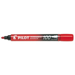 Marqueur Permanent SCA 100 Pointe Ogive Fine/Moyenne Rouge PILOT