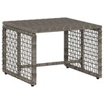 vidaXL Ensemble de meubles d'extérieur avec coussin 5 Pièces Gris