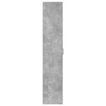 vidaXL Buffet haut gris béton 60x35x180 cm bois d'ingénierie