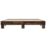 vidaXL Cadre de lit sans matelas chêne fumé 160x200 cm