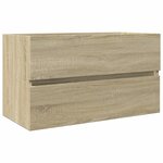 vidaXL Armoire d'évier chêne sonoma 80x38 5x45 cm Bois d'ingénierie
