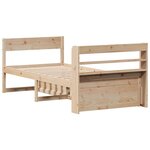 vidaXL Cadre de lit sans matelas 90x200 cm bois de pin massif
