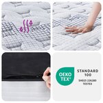 vidaXL Matelas à ressorts ensachés moyen plus 90x200 cm